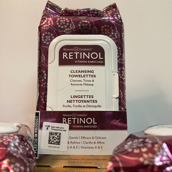 [Lot of 3] NEW Livaura Skincare Cosmetics Retinol Cleansing Wipes 60 Ct - Picture 2 of 14